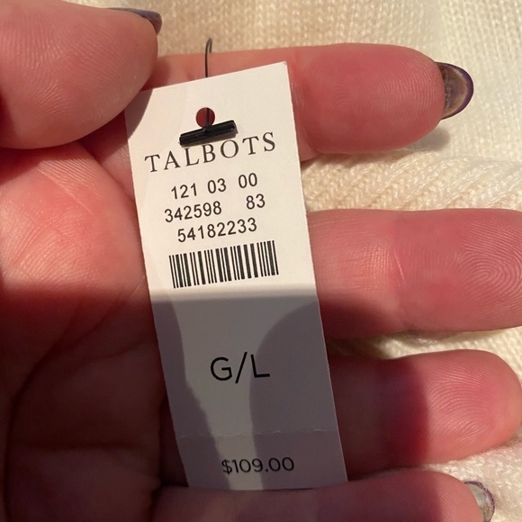 Talbots cashmere blend v-neck - Picture 5 of 7
